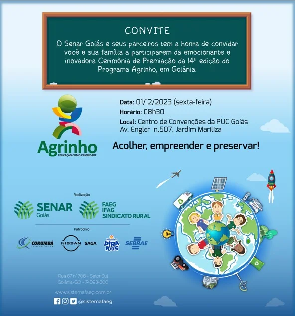 Leia mais sobre o artigo Escolas de Rio Verde serão premiadas no Agrinho 2023