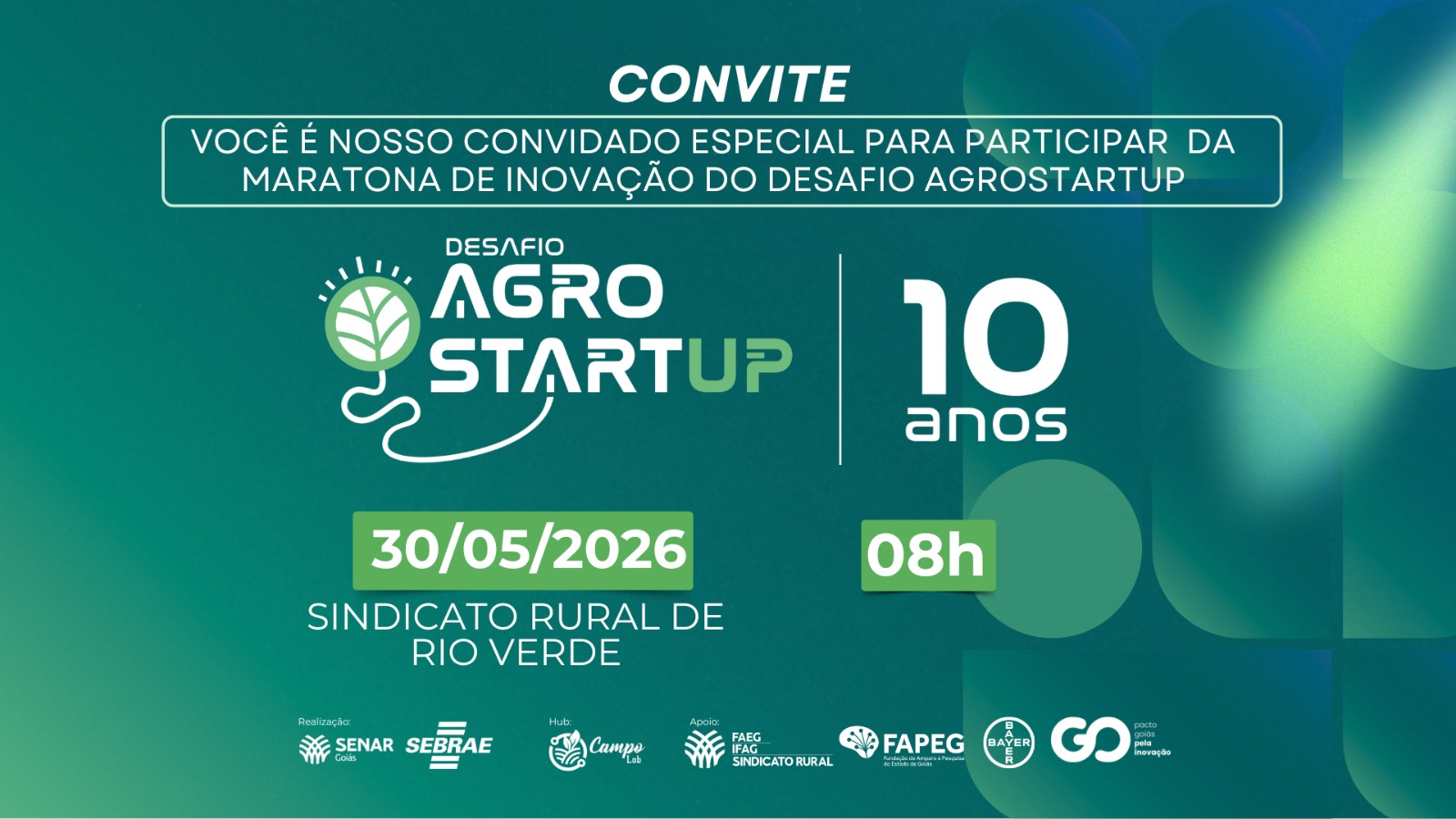Leia mais sobre o artigo MARATONAS DO DESAFIO AGROSTARTUP REÚNEM TALENTOS DO AGRO EM TRÊS CIDADES NESTE FIM DE SEMANA