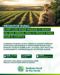 Leia mais sobre o artigo PRODUTOR RURAL: A MP 1.376 PODE MUDAR O RUMO DA SUA DÍVIDA, MAS O PRAZO PARA AGIR É CURTO!